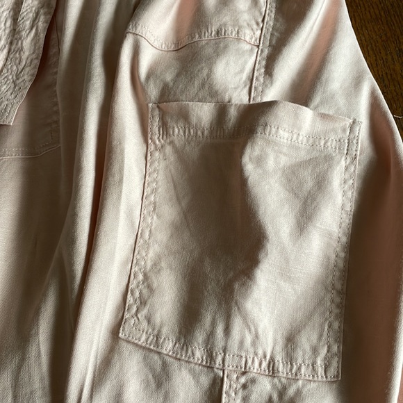 NWT Anthropology Elevenses Pink Rose Pants L - Picture 7 of 13